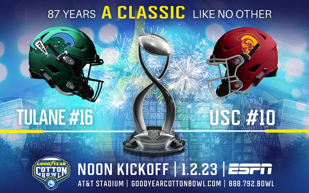Jan 2 2023 – Cotton Bowl – Tulane vs USC